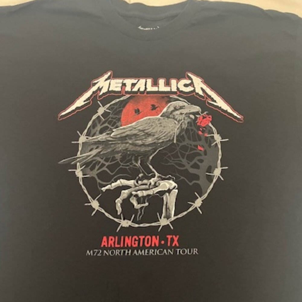 Authentic Metallica Concert T-Shirt – AT&T Stadium Aug 18, 23 – XL